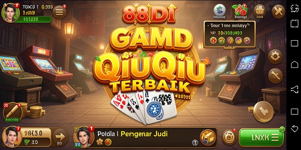 Tampilan gameplay QiuQiu yang seru dan interaktif.