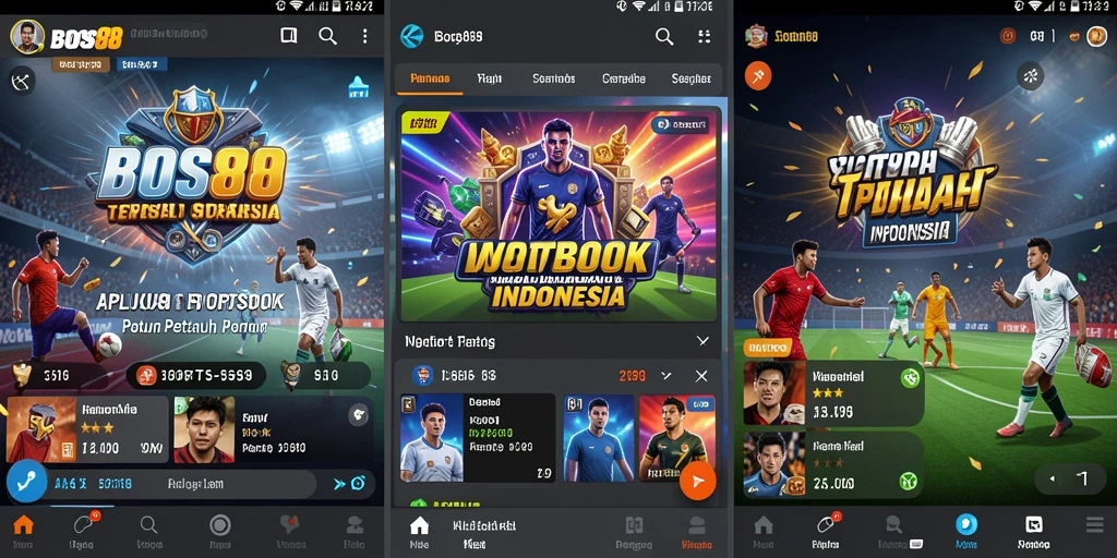 Screenshot utama BOS88 menampilkan tampilan taruhan olahraga yang menarik.