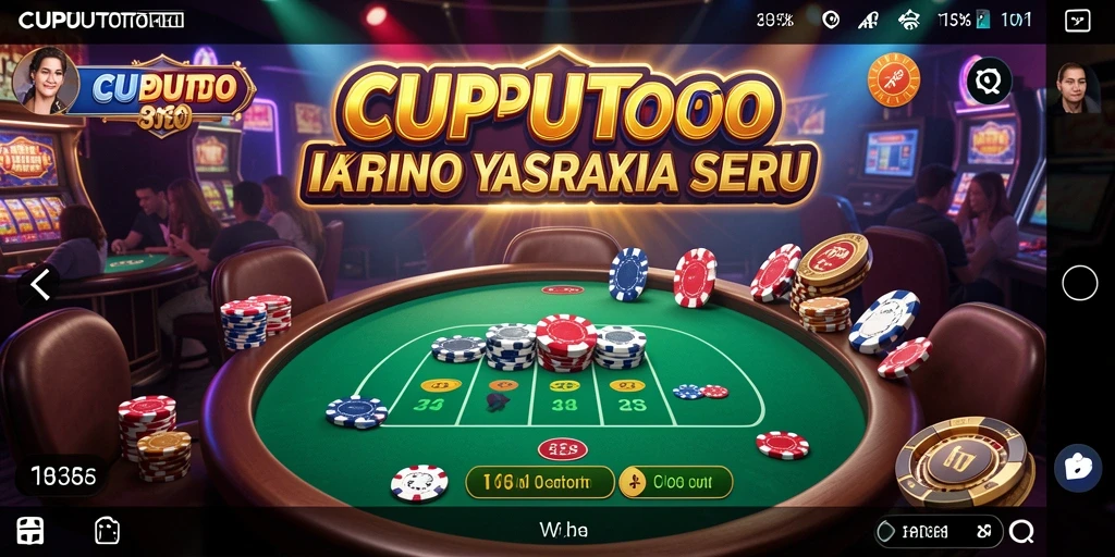 Screenshot gameplay CUPUTOTO yang menampilkan permainan kasino yang seru.