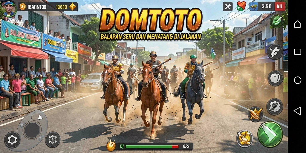 Gameplay balapan yang mendebarkan dan penuh aksi.