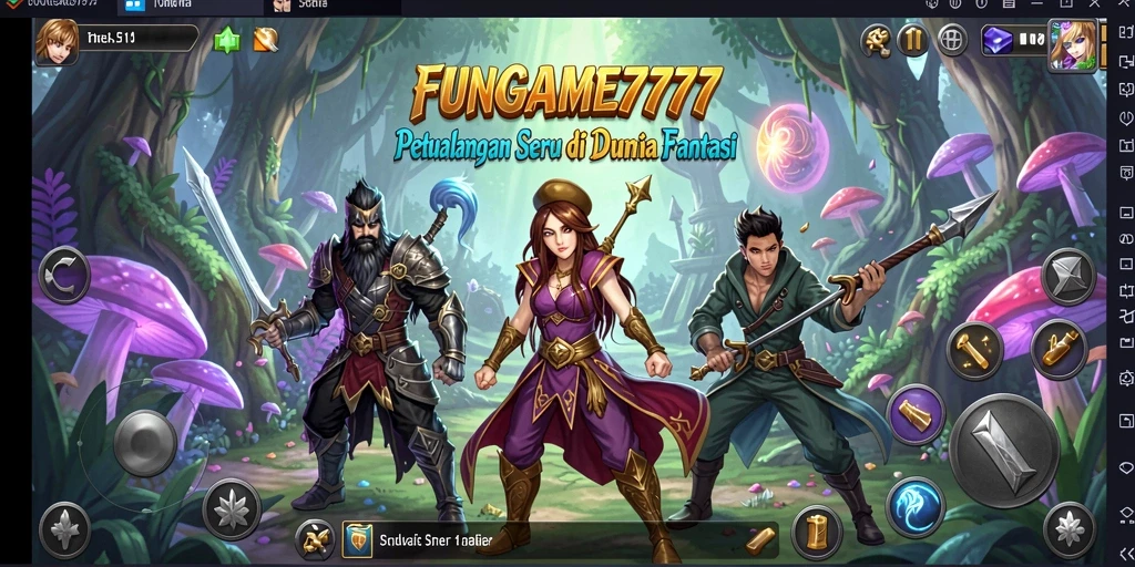Tampilan gameplay FUNGAME777 yang seru dan penuh petualangan.