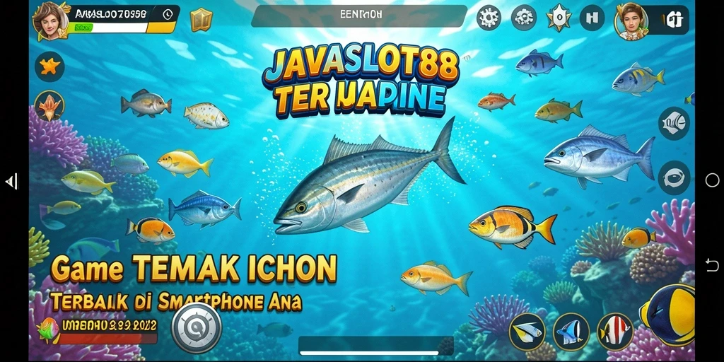 Tampilan gameplay JAVASLOT88 menampilkan aksi menangkap ikan dengan grafis menarik.