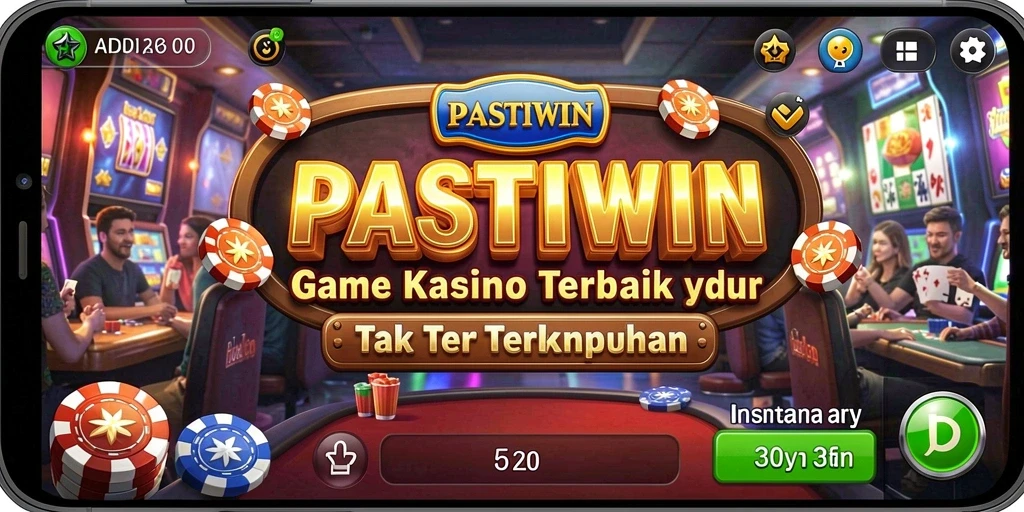 Screenshot gameplay PASTIWIN menampilkan keseruan permainan kasino.