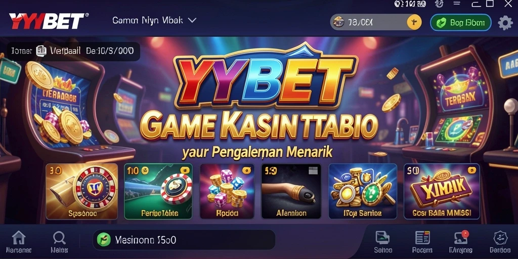 Tampilan menarik gameplay Kasino di YYBET dengan beragam permainan.